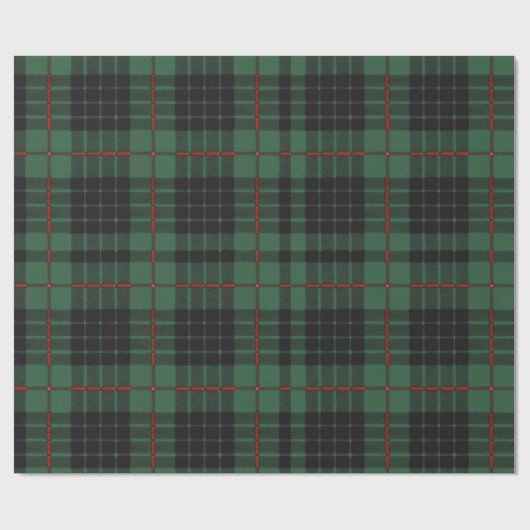 Gunn-Clan karierter schottischer Tartan Geschenkpapier (Flach)
