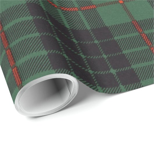 Gunn-Clan karierter schottischer Tartan Geschenkpapier (Rolleneckpunkt)