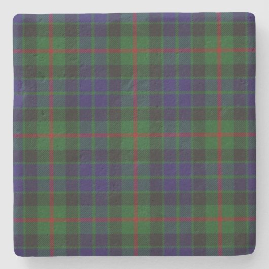 Gunn Clan Tartan Kariert Stone Untersetzer (Vorderseite)