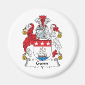 Gunn Familienwappen Magnet (Vorne)