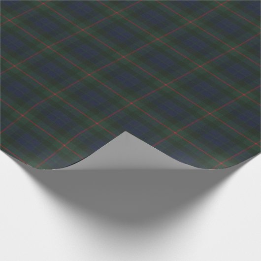 Gunn Modern Original Scottish Tartan Geschenkpapier (Ecke)
