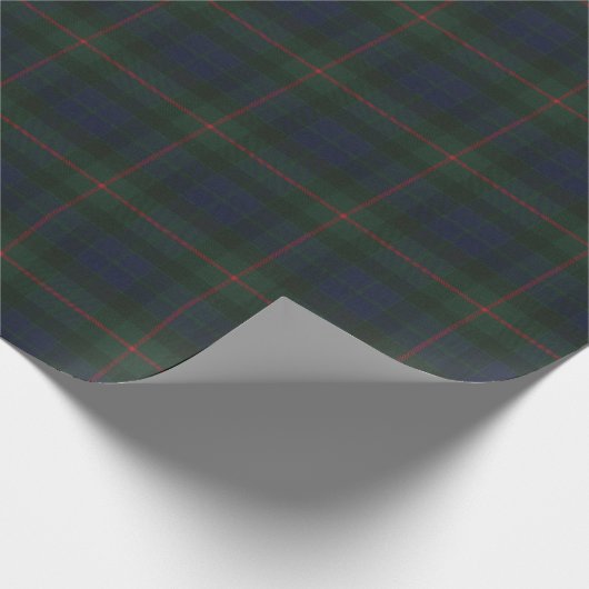 Gunn Modern Original Scottish Tartan Geschenkpapier (Ecke)