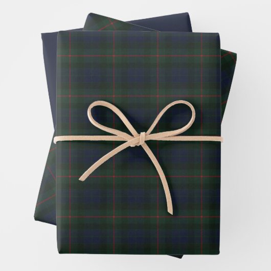 Gunn Modern Original Scottish Tartan Geschenkpapier Set (Beispiel)