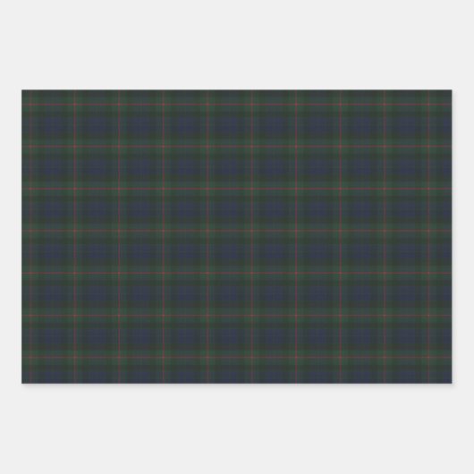 Gunn Modern Original Scottish Tartan Geschenkpapier Set (Vorderseite)