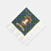 Gunn Personalisiert Tartan Christmas Serviette (Ecke)