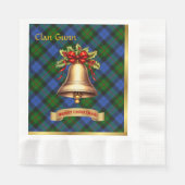 Gunn Personalisiert Tartan Christmas Serviette (Vorderseite)