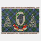 Gunn Scottie Dog Christmas Throw Blanket Decke (Vorderseite)