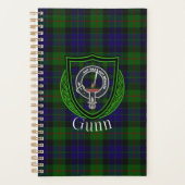 Gunn Scottish Clan Tartan & Crest Planer (Vorderseite)