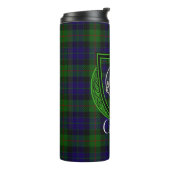 Gunn Scottish Clan Tartan & Crest Thermosbecher (Nach links gedreht)