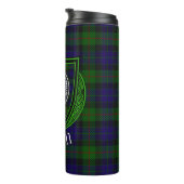 Gunn Scottish Clan Tartan & Crest Thermosbecher (Nach rechts gedreht)