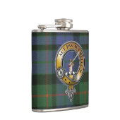Gunn Tartan & Abzeichen Flachmann (Rechts)