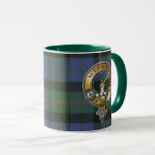 Gunn Tartan & Abzeichen Tasse (VorderseiteRechts)