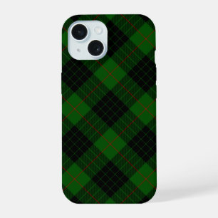 Gunn-Tartan grün schwarzes Karo iPhone 15 Hülle