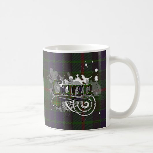 Gunn Tartan Grunge Kaffeetasse (Rechts)