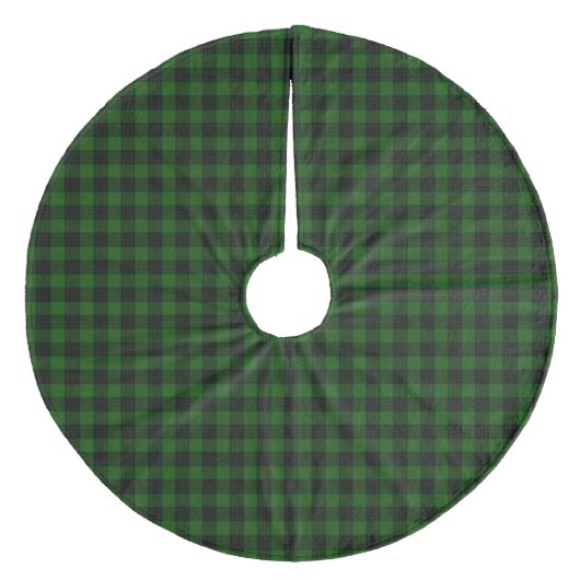 Gunn Tartan kariert Fleece Weihnachtsbaumdecke (Vorderseite)
