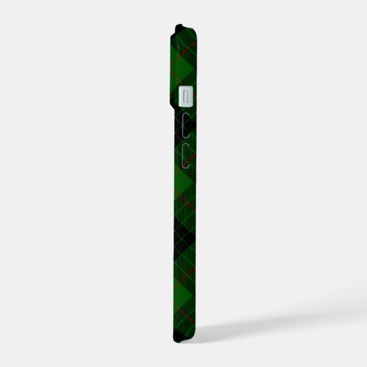 Gunn Tartan kariert iPhone 15 Hülle (Linke Seite)