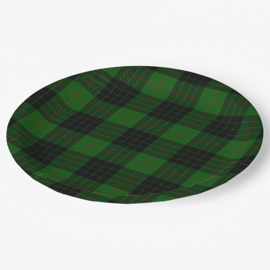 Gunn Tartan kariert Pappteller (Schrägansicht)