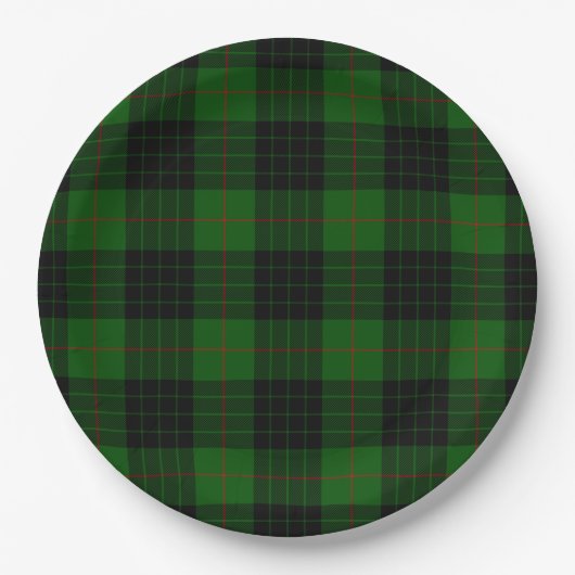 Gunn Tartan kariert Pappteller (Vorderseite)