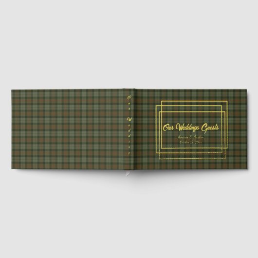 Gunn Weathered Original Scottish Tartan Gästebuch (Voll)