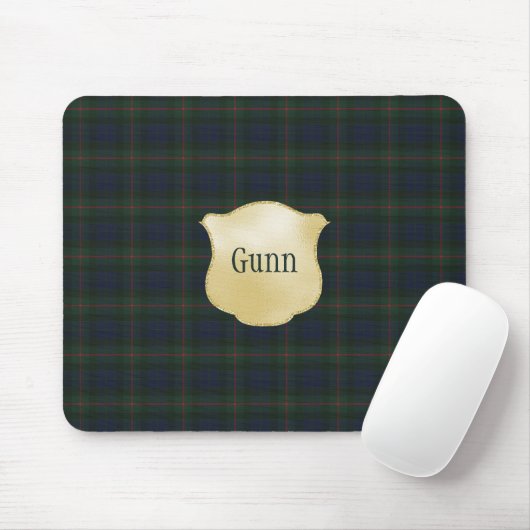 Gunn Weathered Original Scottish Tartan Mousepad (Mit Mouse)