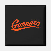 Gunnar Henderson Baltimore Text Baltimore Baseball Magnet (Vorne)