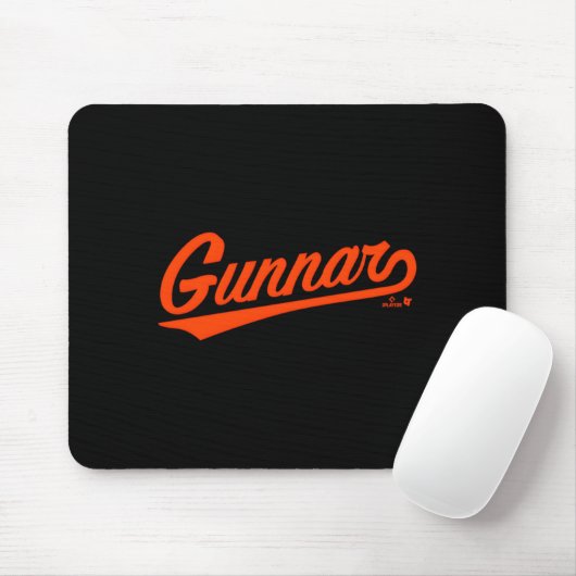 Gunnar Henderson Baltimore Text Baltimore Baseball Mousepad (Mit Mouse)