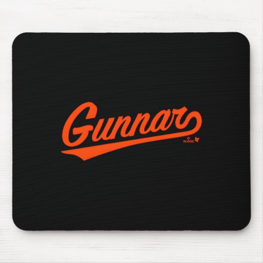 Gunnar Henderson Baltimore Text Baltimore Baseball Mousepad (Vorne)