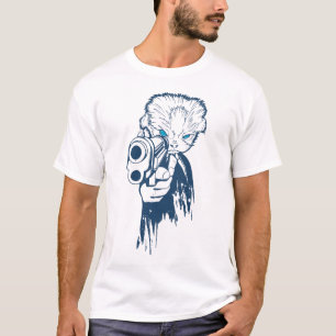 Gunner Cat Artistics Graphic Print On Demand T-Shirt