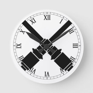 Gunners Abzeichen Runde Wanduhr