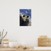 Gunners Mate feuert eine 50-Kaliber-Maschinenpisto Poster (Küche)