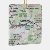 Gunnison CO-Karte Keramikornament (Rechts)