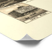 Gunnison, CO Panorama Karte - 1882 Poster (Ecke)