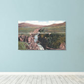 Gunnison, CO - Sapinero Brücke über den See Leinwanddruck (Insitu (Holzboden))