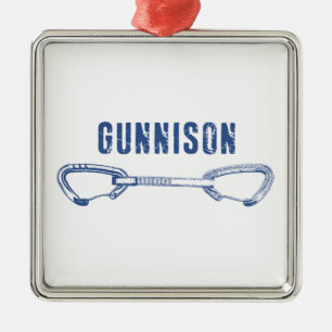 Gunnison Colorado Rock Climbing Quickdrag Ornament Aus Metall