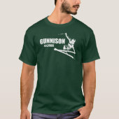 Gunnison Colorado Skier T-Shirt (Vorderseite)