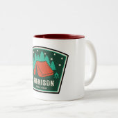 Gunnison National Forest Camping Zweifarbige Tasse (VorderseiteRechts)