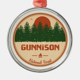 Gunnison National Forest Ornament Aus Metall
