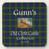 Gunns Old Clyth Castle Coffee Co. Getränkeuntersetzer (Vorderseite)