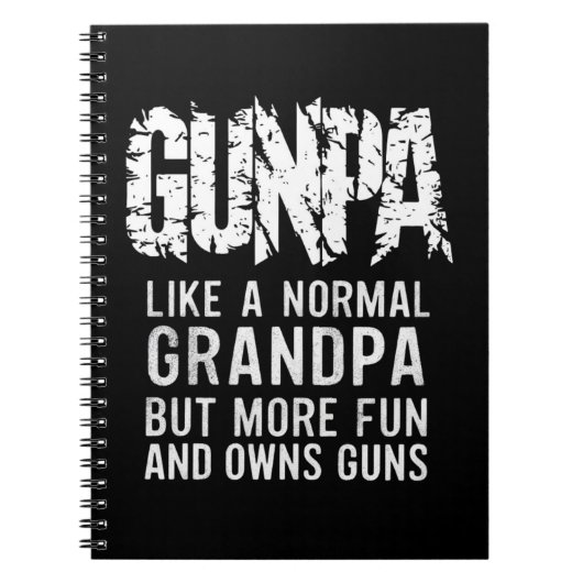 GUNPA wie ein normaler Großvater, aber mehr Spaß u Notizblock (Vorderseite)