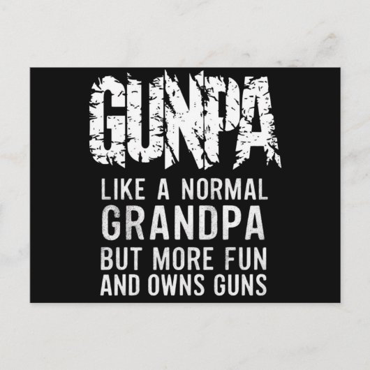GUNPA wie ein normaler Großvater, aber mehr Spaß u Postkarte (Vorderseite)