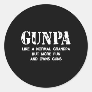 Gunpa wie ein normaler Großvater, aber mehr Spaß u Runder Aufkleber
