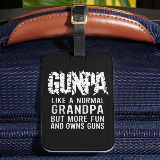 GUNPA Wie ein normaler Opa, aber lustiger und besi Gepäckanhänger (Vorderseite Insitu 2)