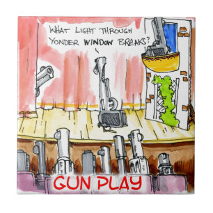 GunPlay Funny Cartoon Fliese
