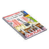 GunPlay Funny Cartoon Notizblock (Rechte Seite)