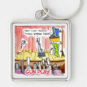 GunPlay Funny Cartoon Schlüsselanhänger