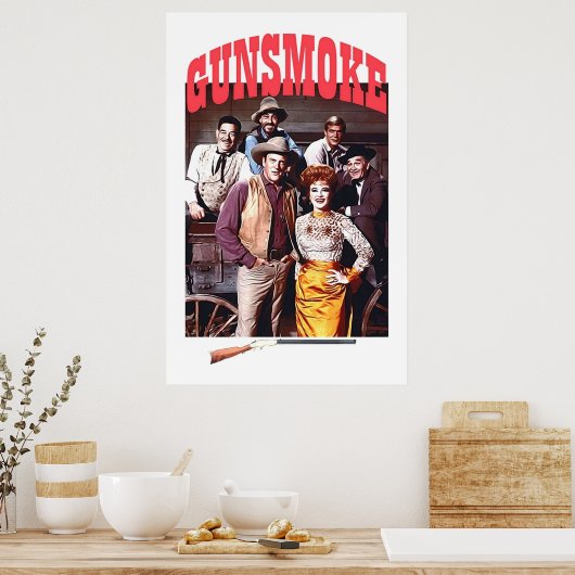 Gunraumatte Dillon und Kitty Doc und Fest Poster (Küche)