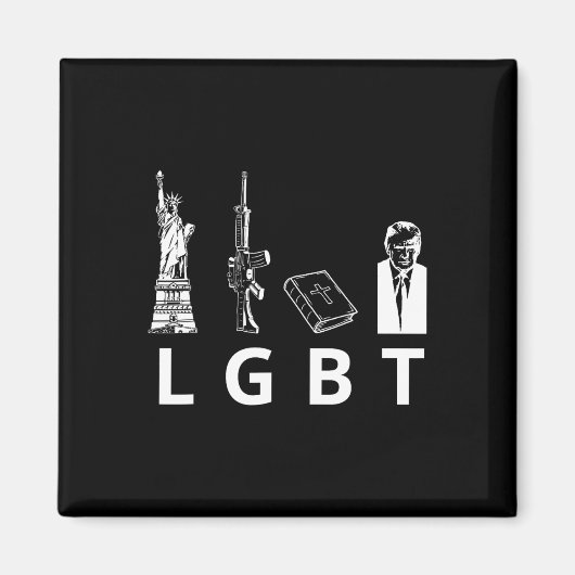 Guns Bible Trump Magnet (Vorne)