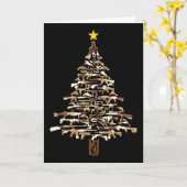 Guns Christmas Tree - Camo Print Xmas Gift For Gun Karte (Gelbe Blume)