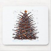 Guns Christmas Tree Funny Men Xmas 2024 For Gun Lo Mousepad (Vorne)