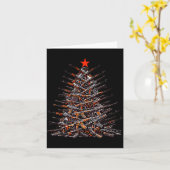 Guns Christmas Tree Funny Xmas 2025 For Gun Lover Karte (Gelbe Blume)